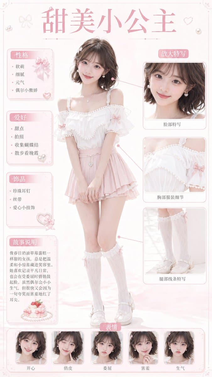 Sweet Princess Character Card preview image 1