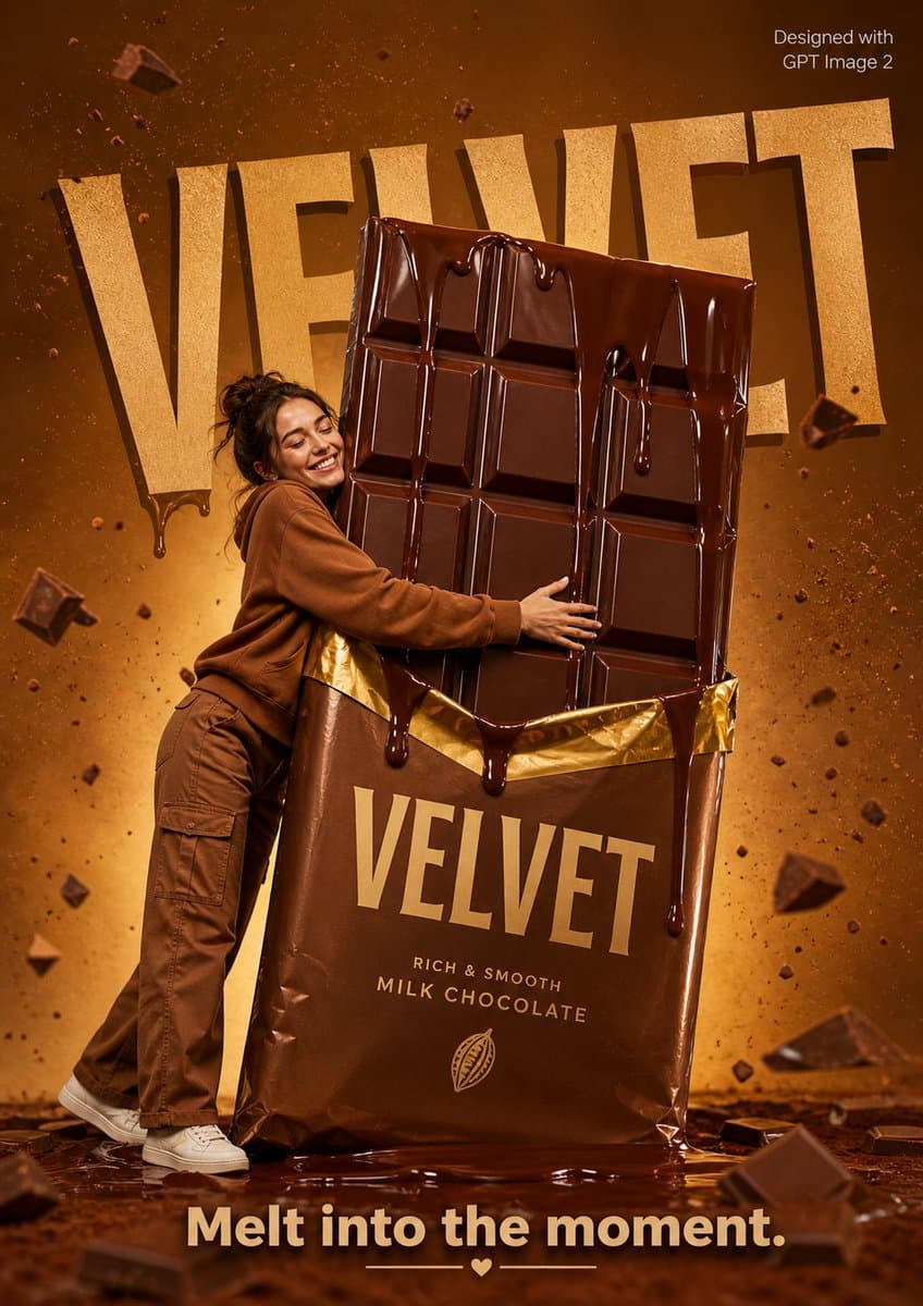 Playful Velvet Chocolate Poster preview image 1