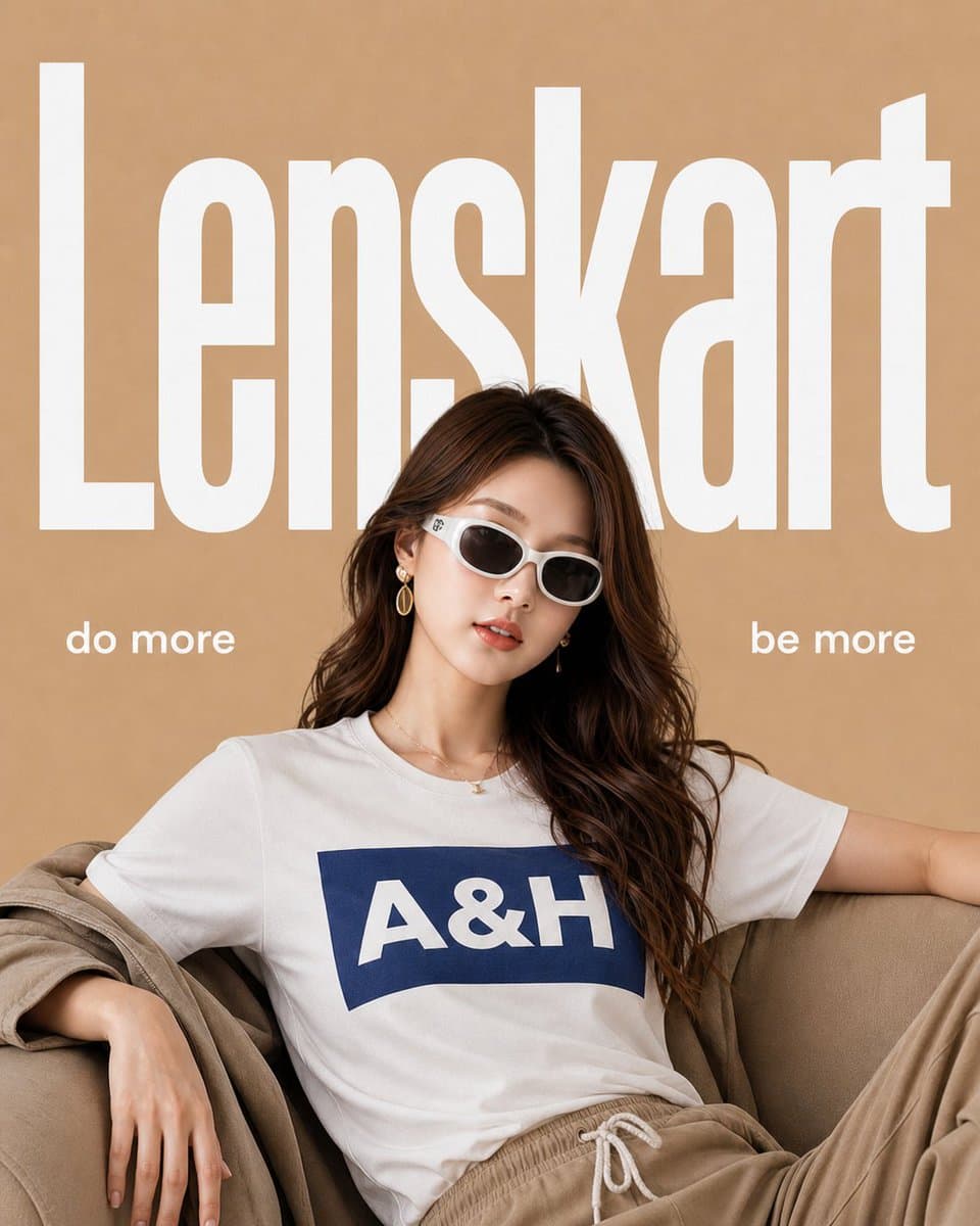 Minimalist Eyewear Advertisement Poster preview image 1