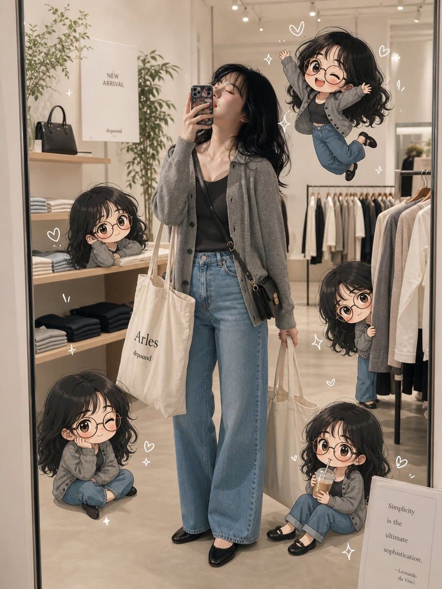 Chibi Boutique Mirror Selfie preview image 1