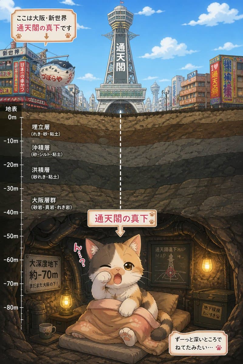 通天阁剖面图下的小猫 preview image 1