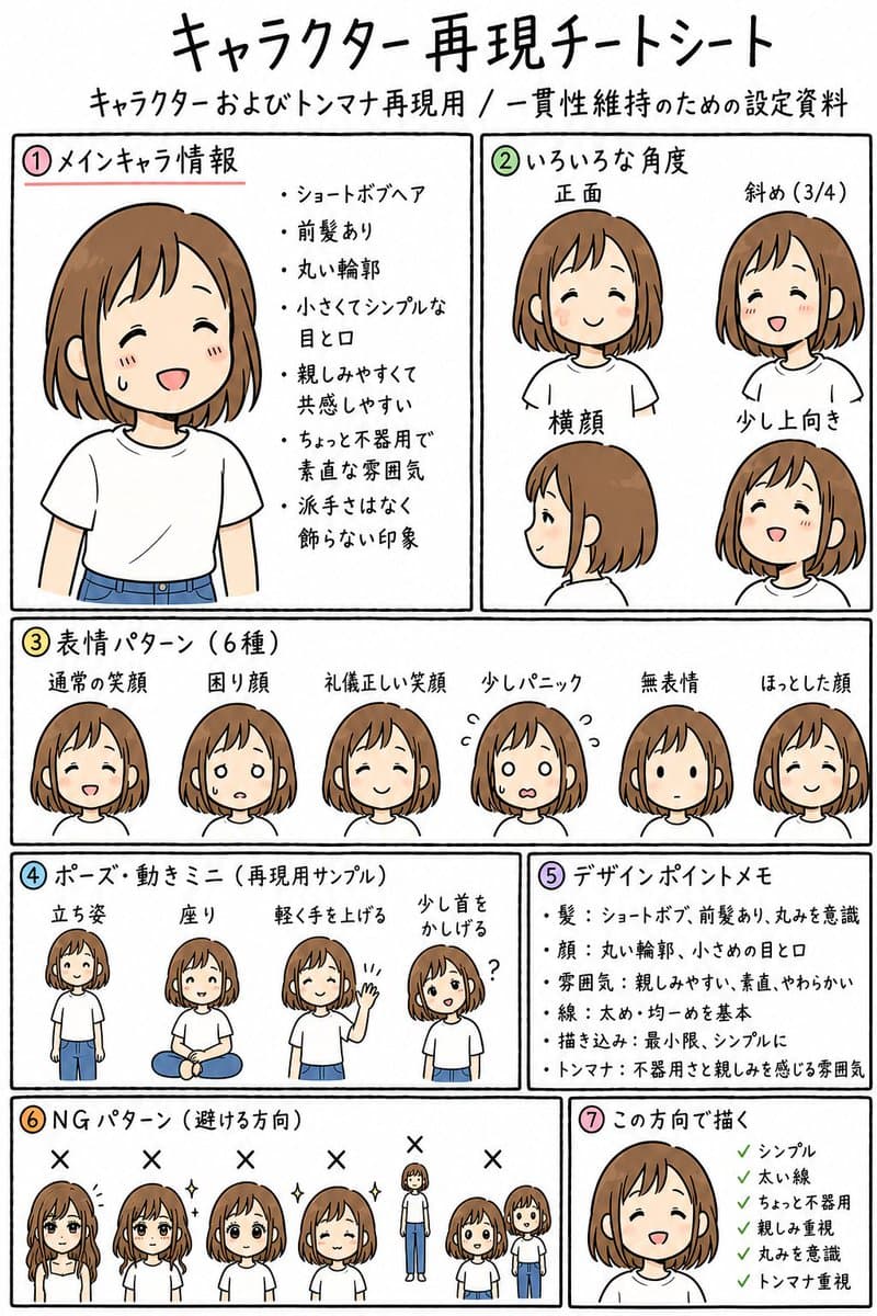Anime Character Reproduction Cheat Sheet preview image 1
