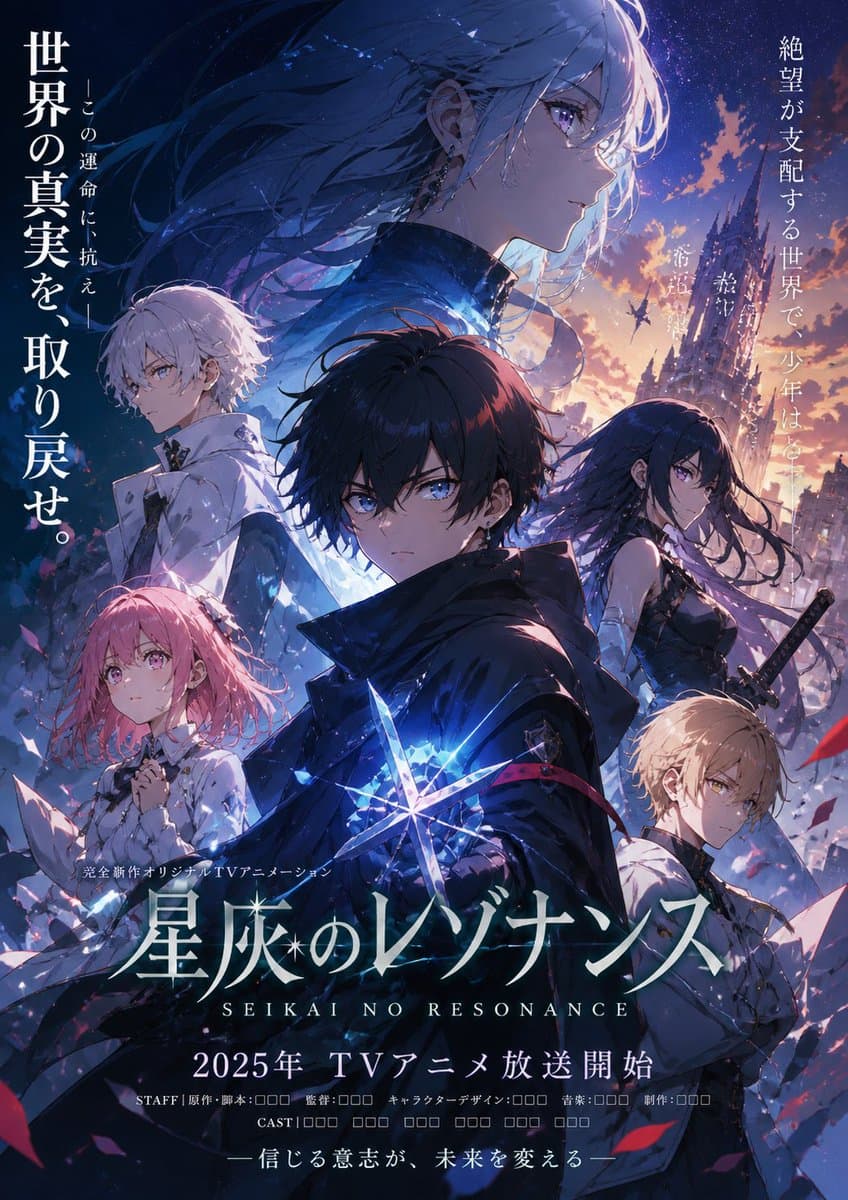 Anime Fantasy Ensemble Poster preview image 1