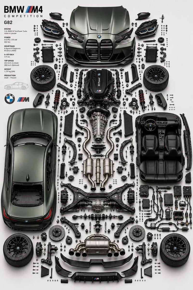 Luxury Automotive Exploded Diagram preview image 2