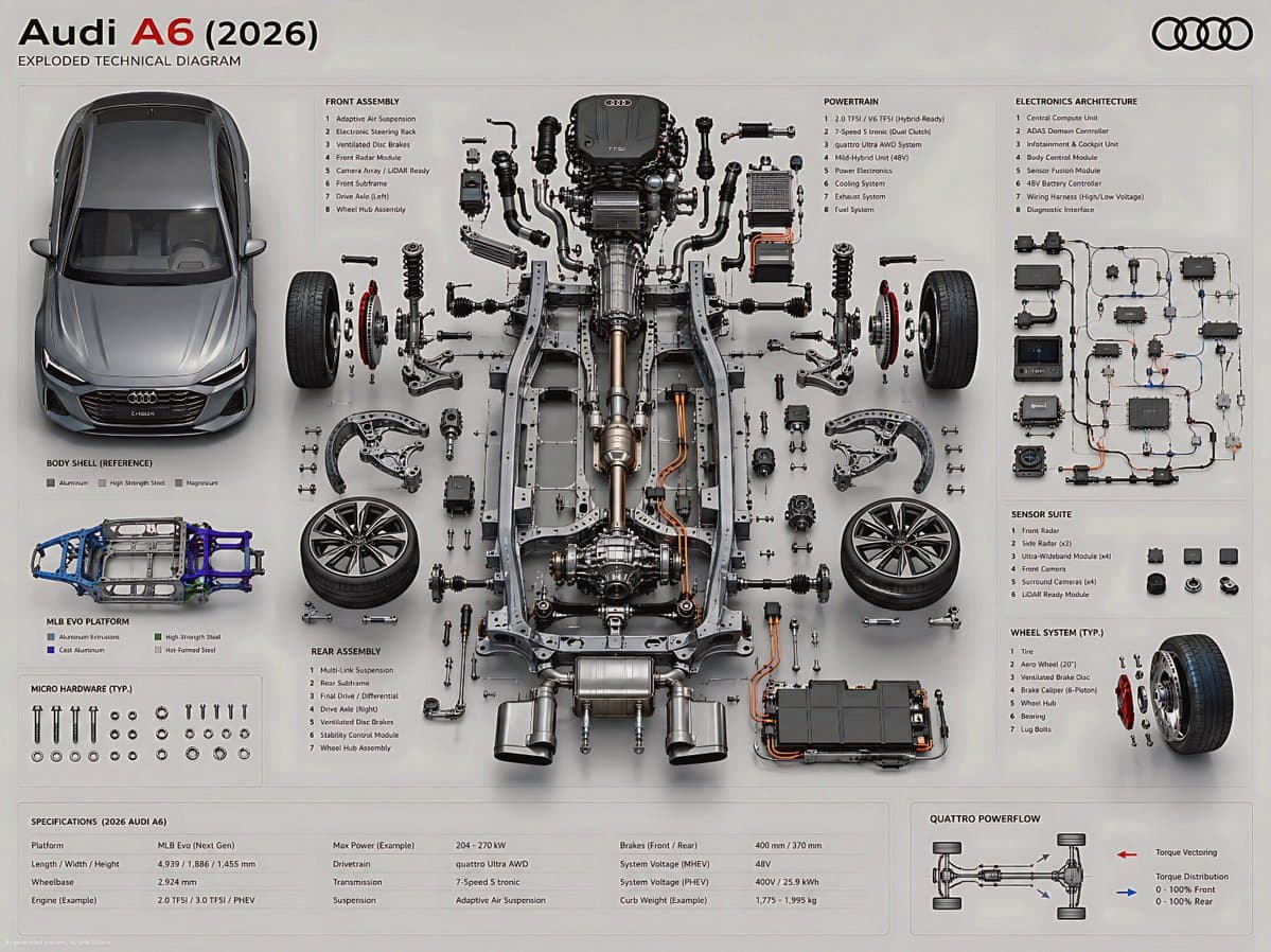 Exploded Technical Diagram Poster preview image 1