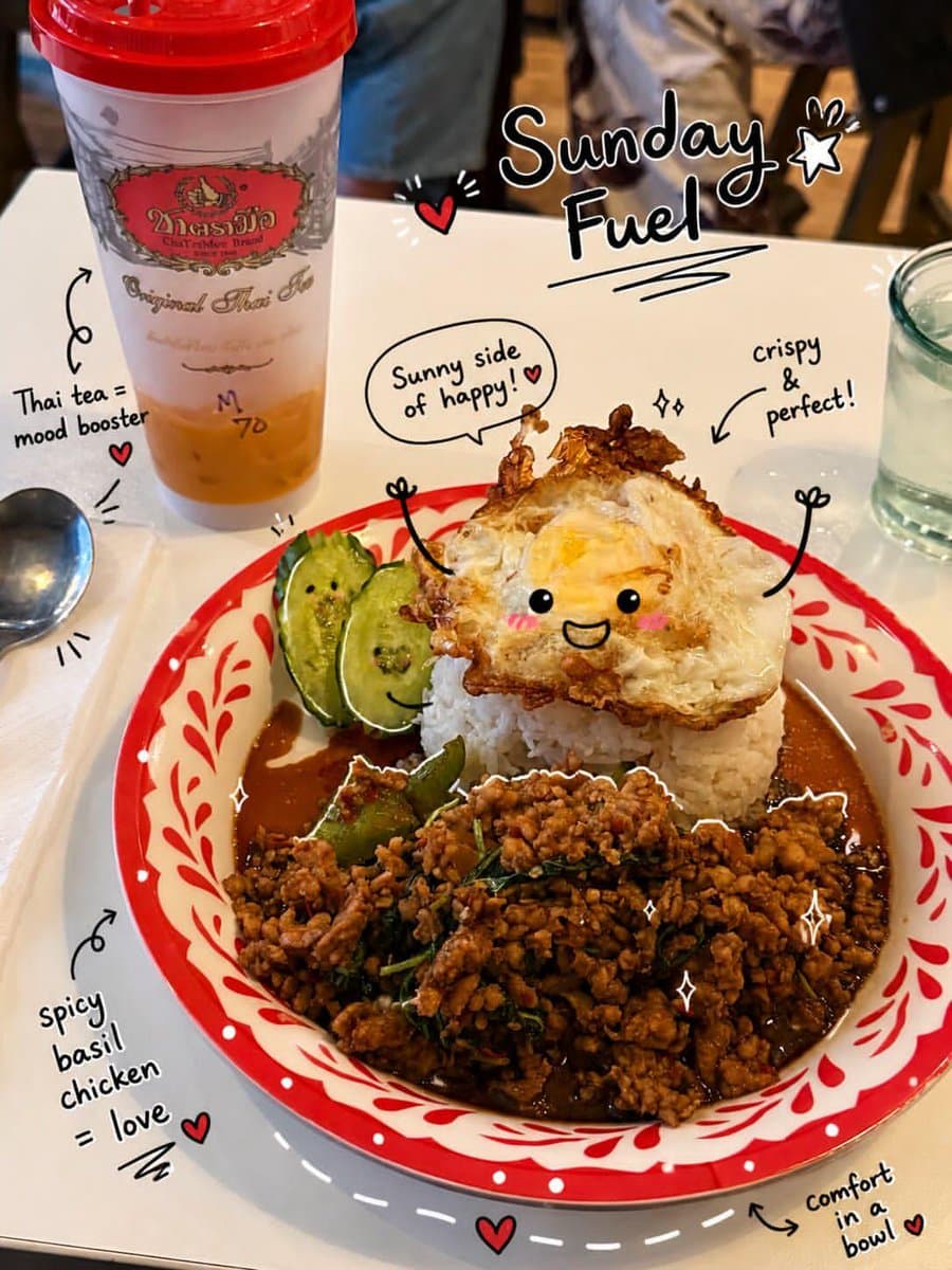 Kawaii Doodle Food Photography preview image 1