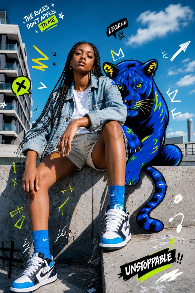 Street Fashion Panther Graffiti preview image 1
