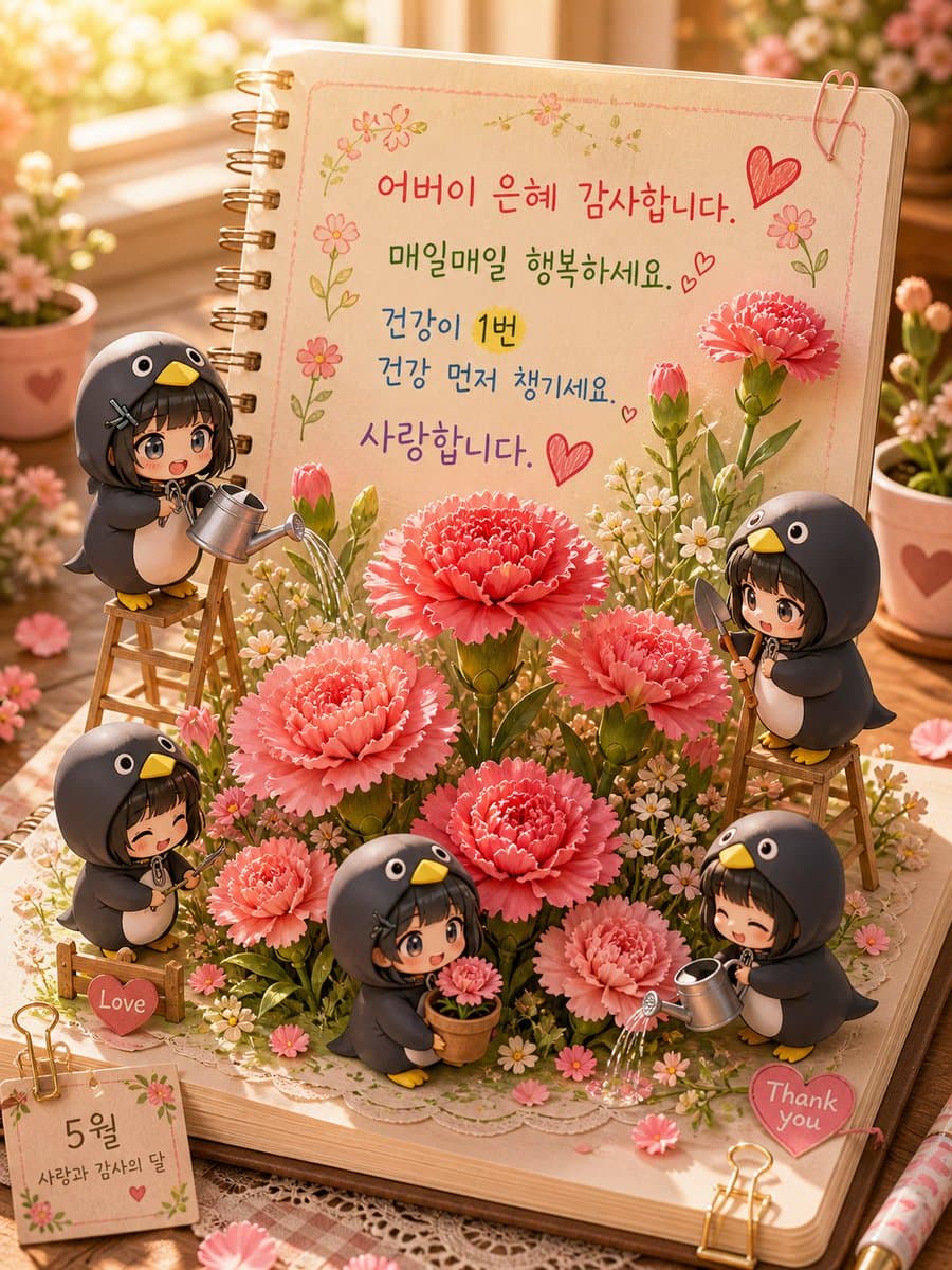 3D Pop-up Parents Day Card preview image 1