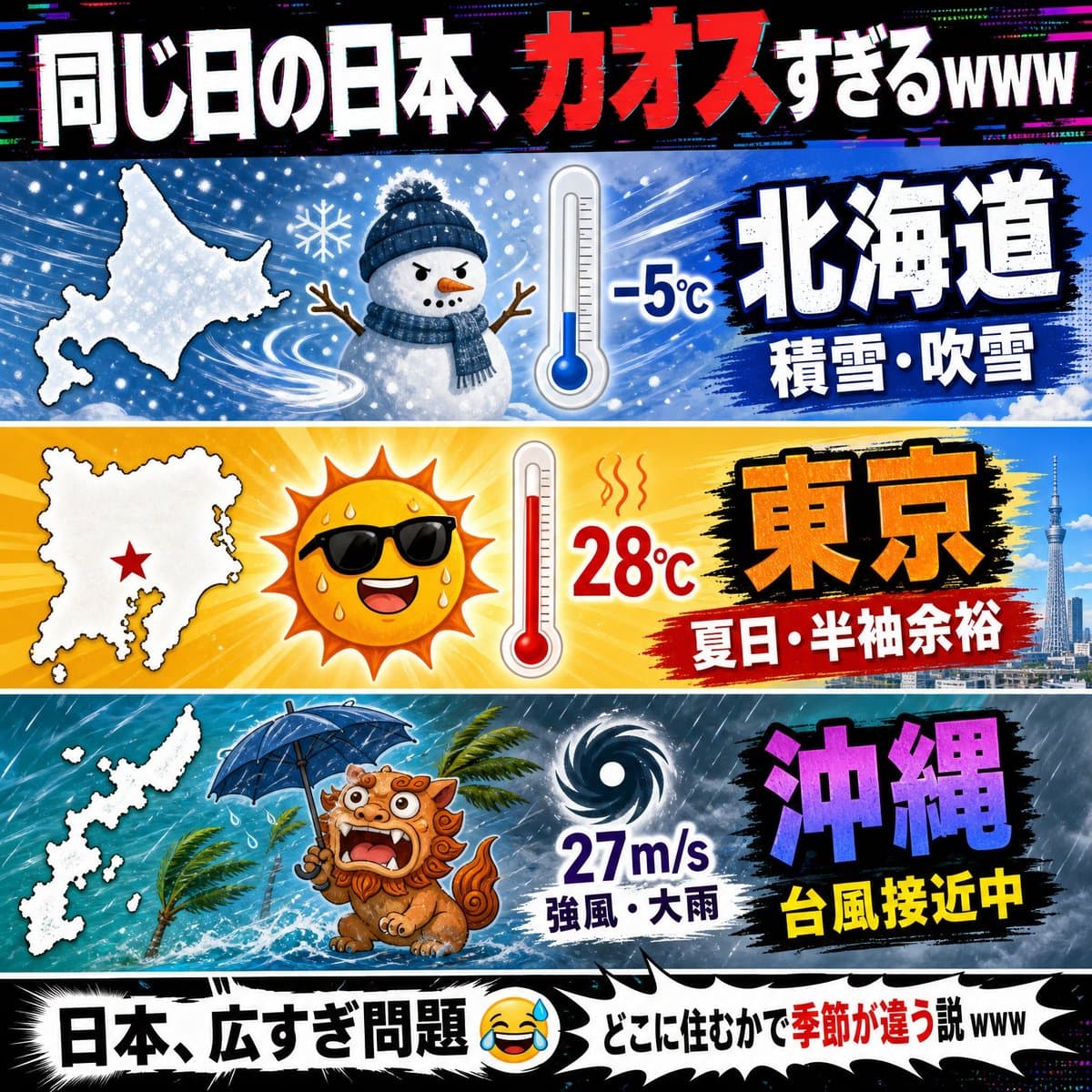 Chaotic Japan Weather Meme preview image 1