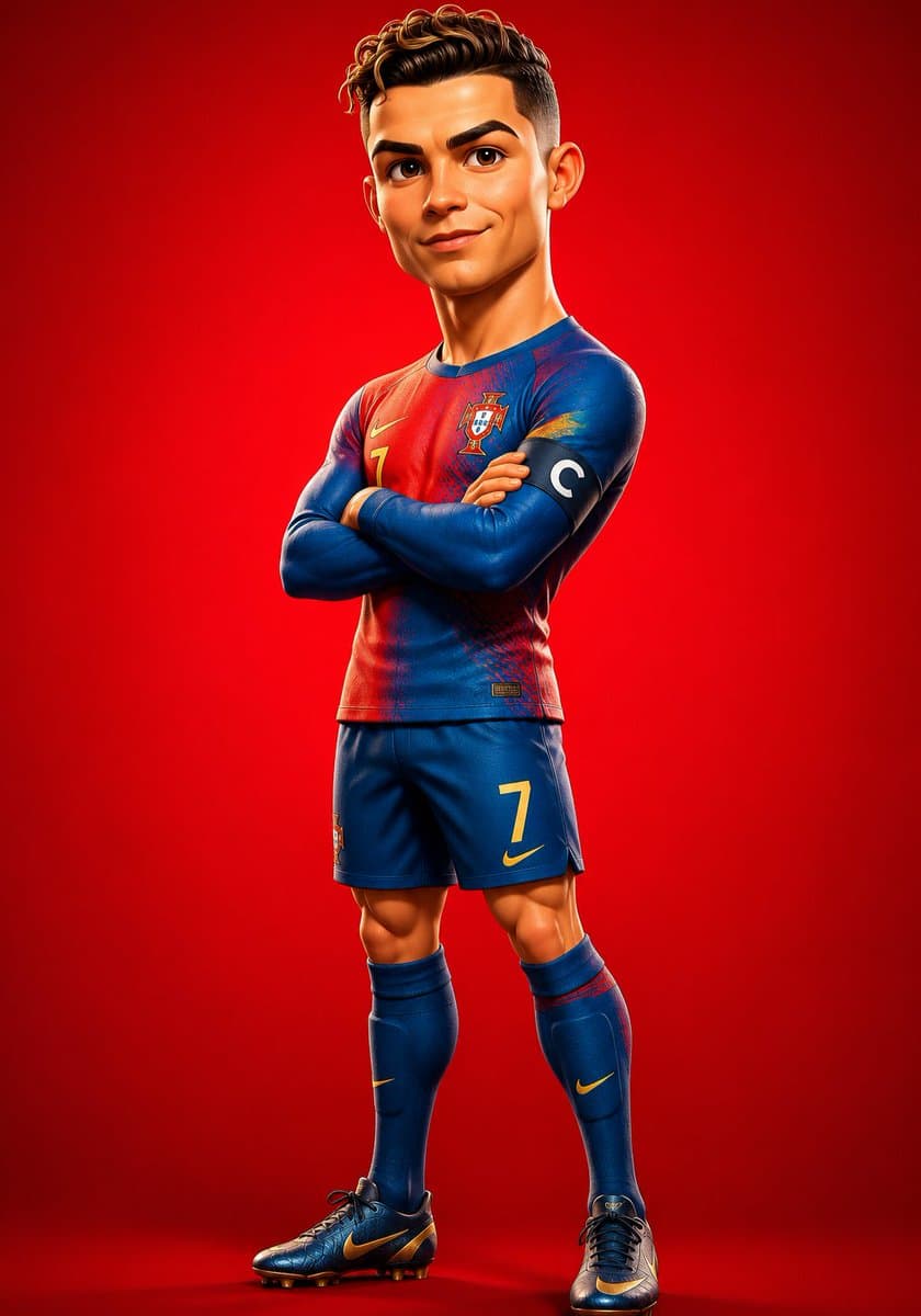 Stylized 3D Footballer Avatar preview image 1