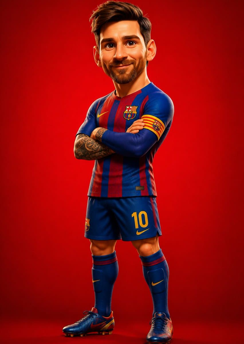 Stylized 3D Footballer Avatar preview image 2