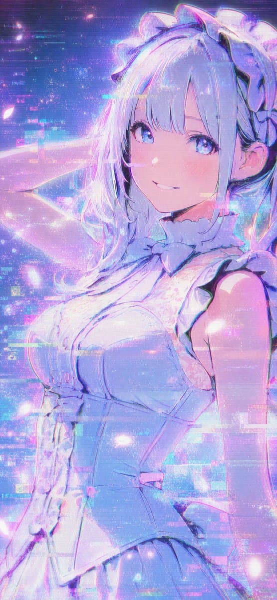 Ethereal Glitch Art Illustration preview image 2