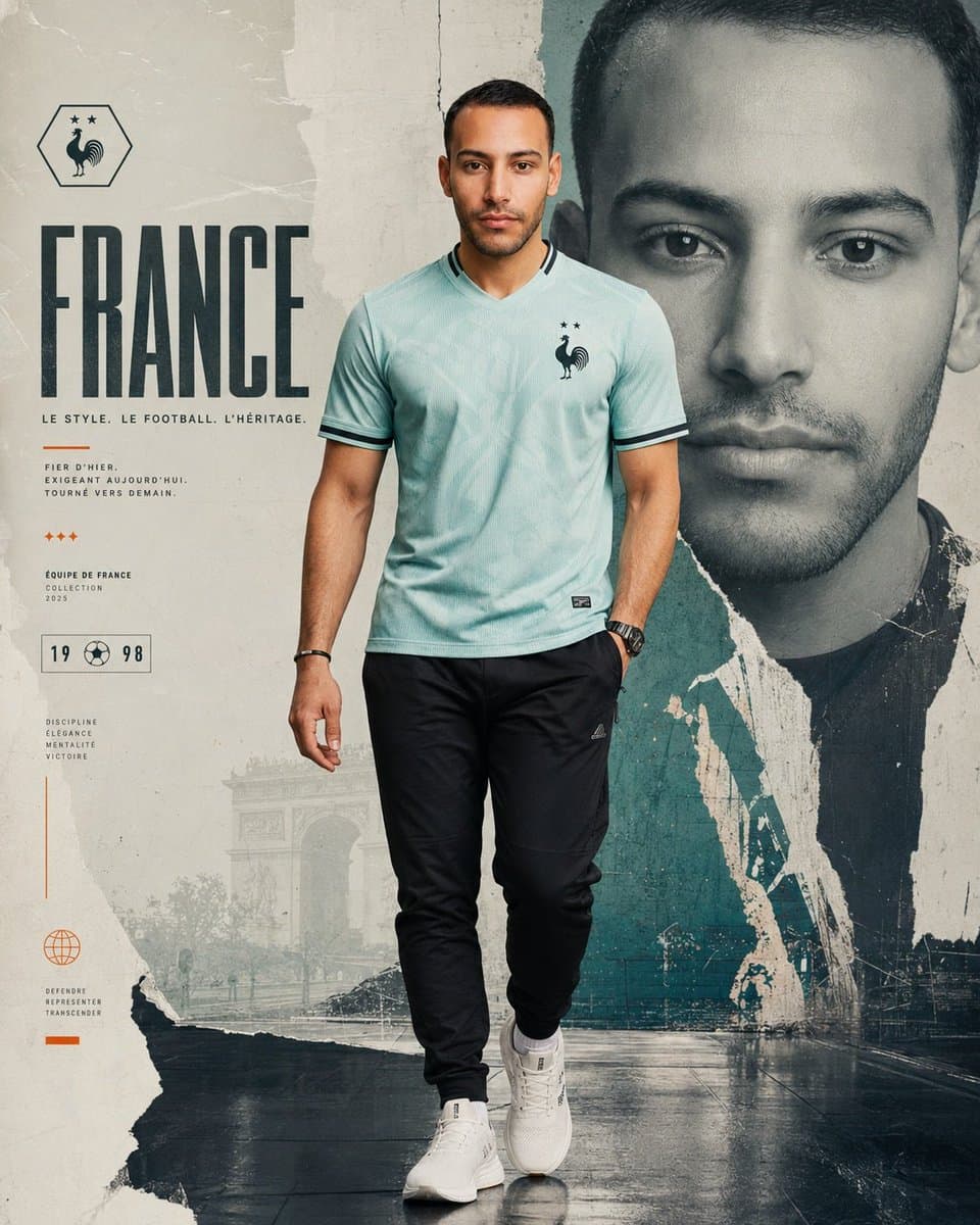 Football Fashion Editorial Poster preview image 1