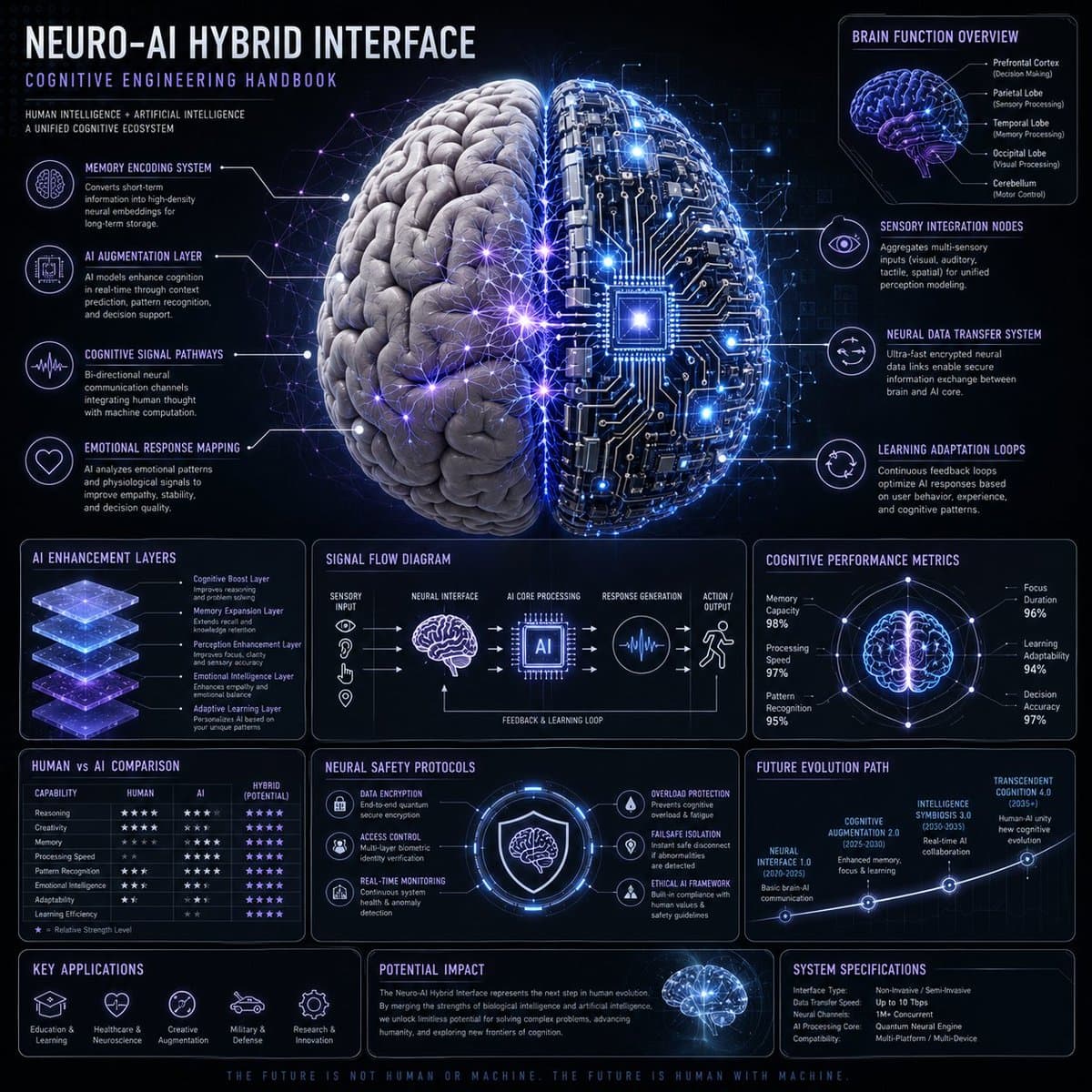 Neuro-AI Hybrid System Infographic preview image 1