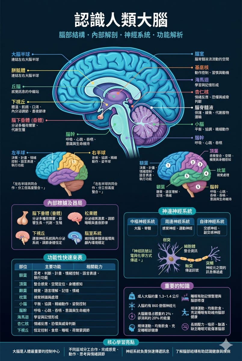 Traditional Chinese Human Brain Infographic preview image 2