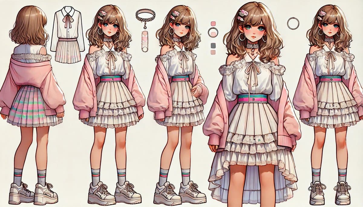 Pastel Street Lolita Reference Sheet preview image 1