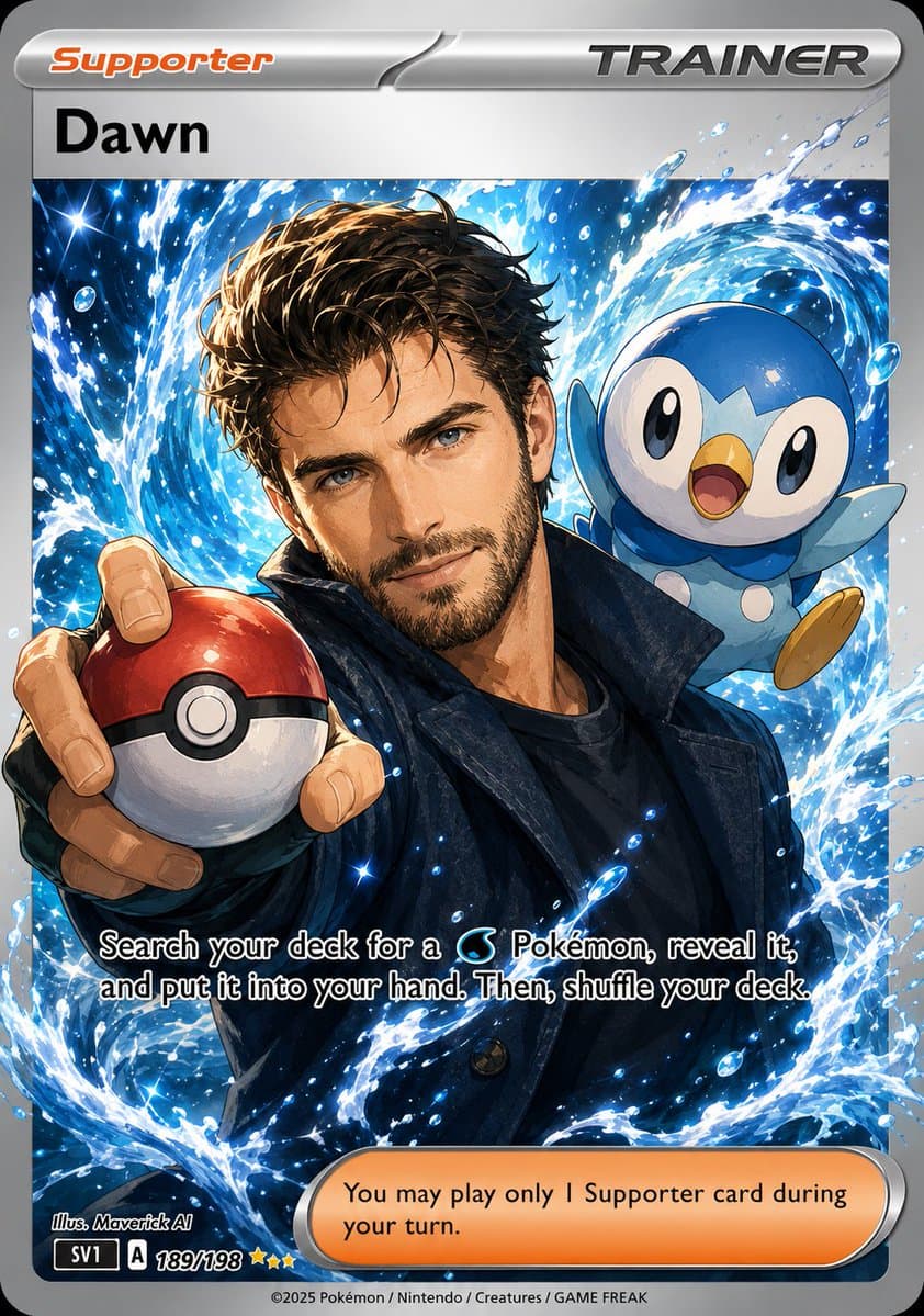 Anime Pokemon Trainer Card preview image 3