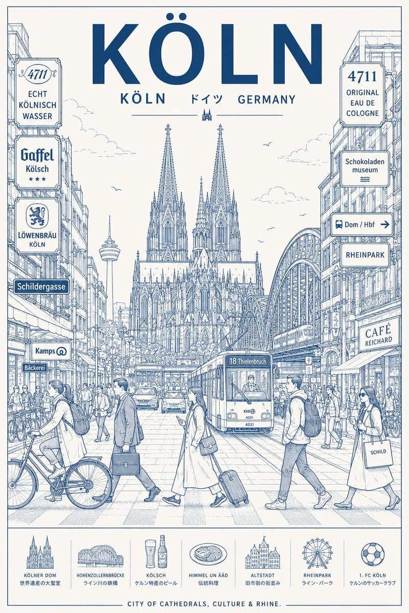 Minimalist Line Art Travel Poster preview image 2
