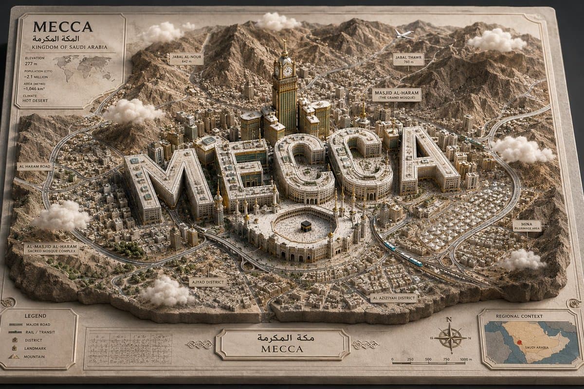 3D Cartographic City Diorama preview image 2