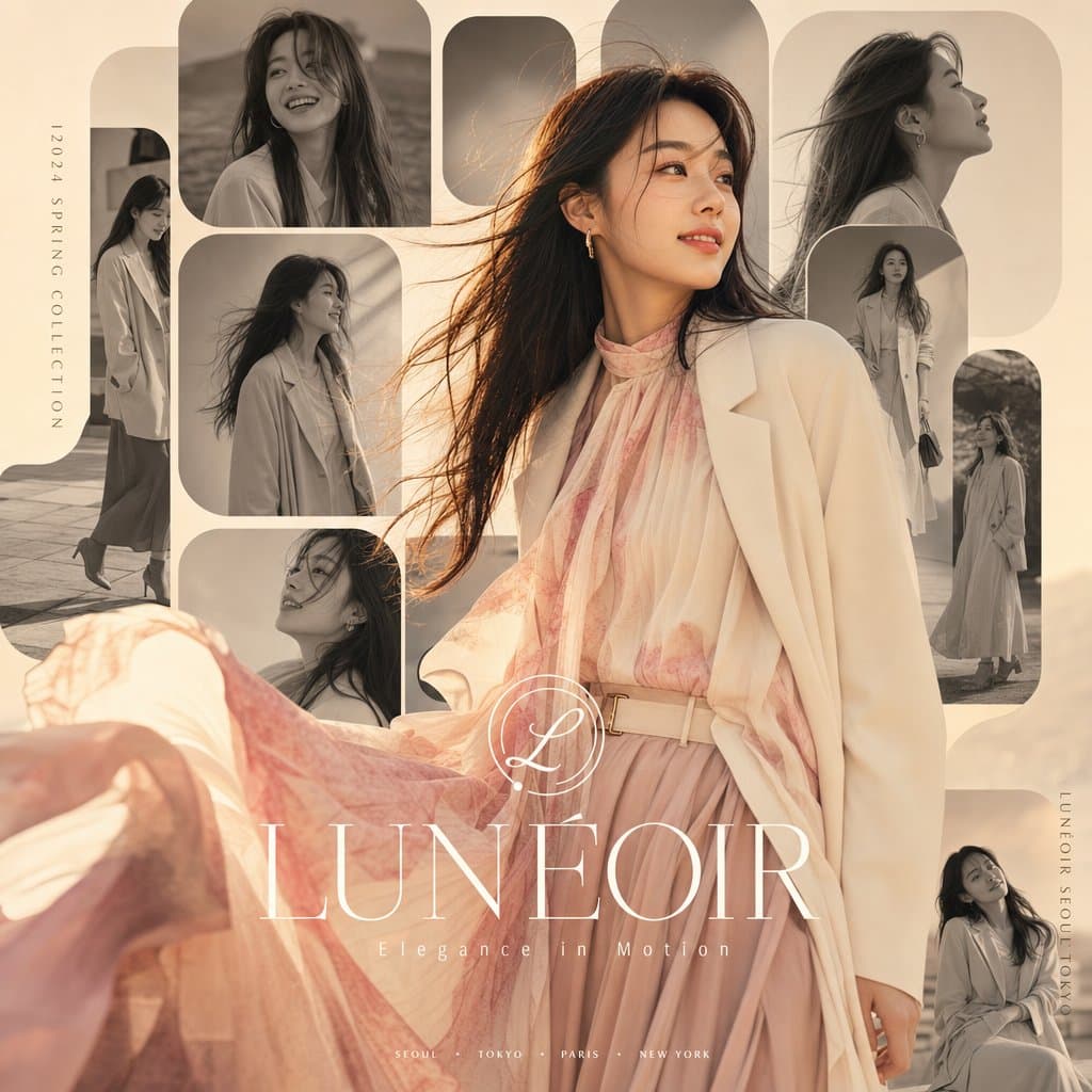 Elegant Portrait Collage Artwork preview image 1