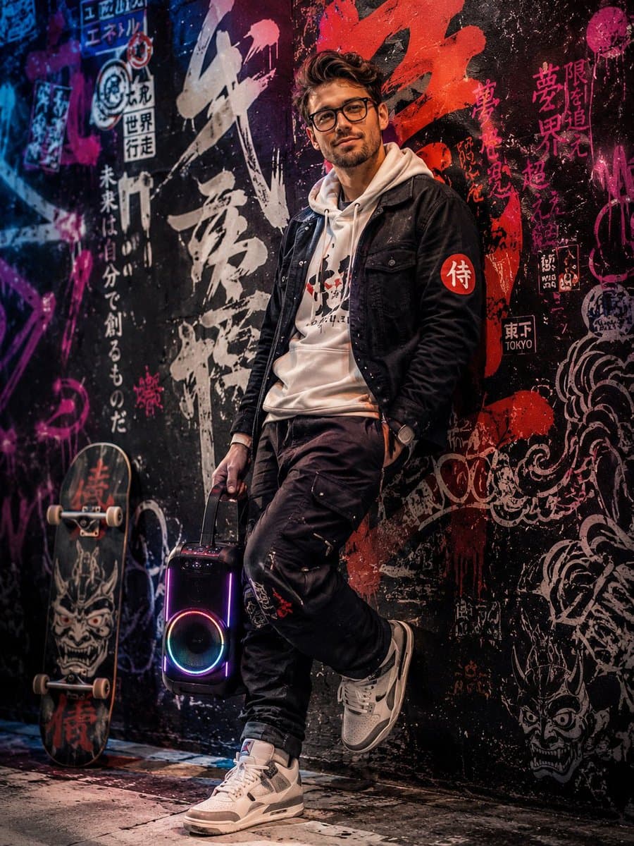 Japanese Graffiti Art Portrait preview image 1