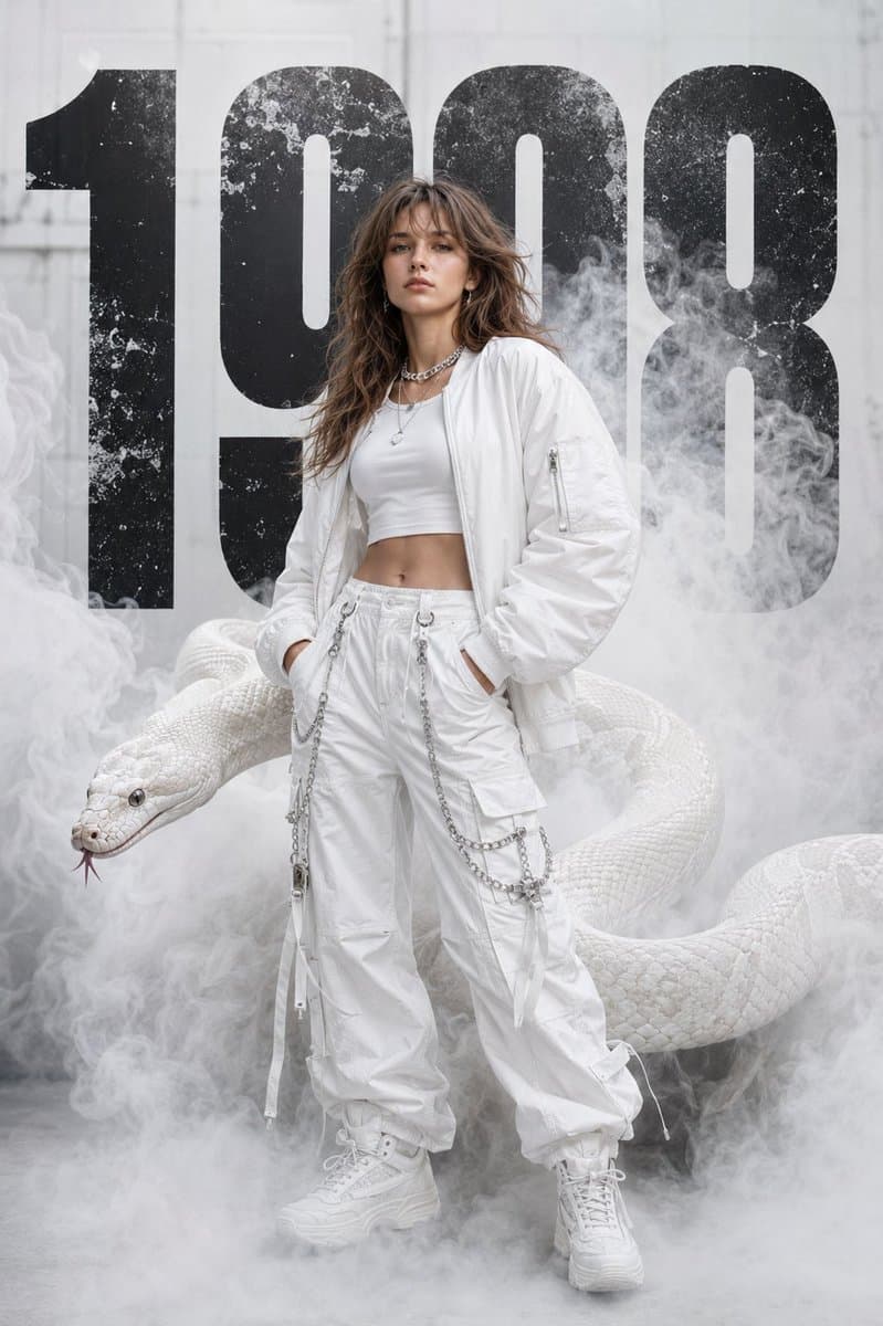 Monochromatic High-Fashion Editorial with Python preview image 2
