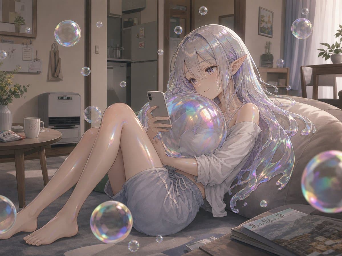 Soap Bubble Elf in Cozy Apartment preview image 1