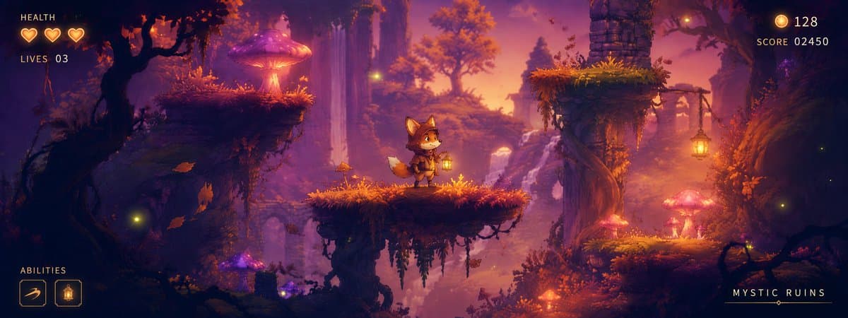 Mystic Ruins Platformer Screenshot preview image 1