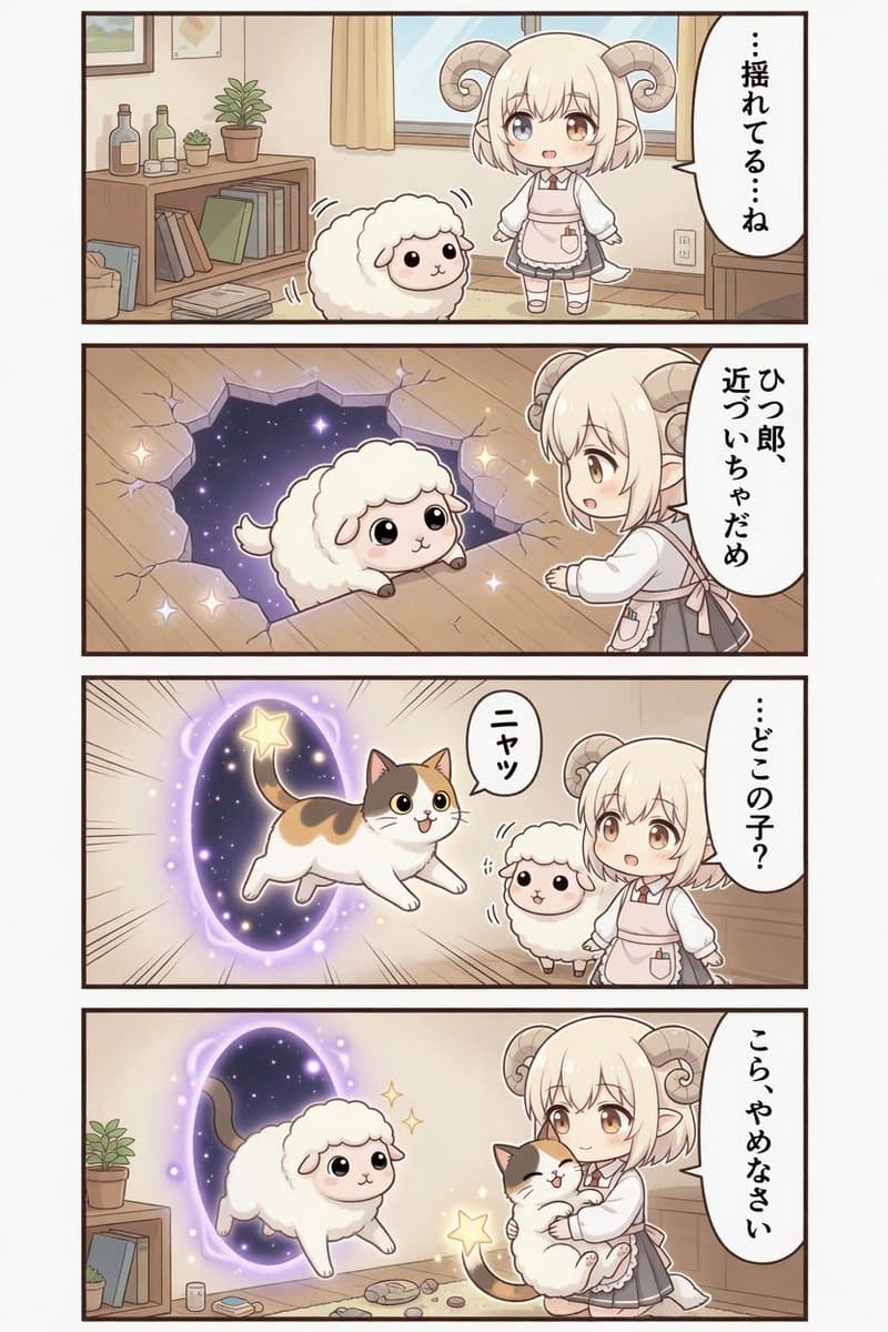 Kawaii Sheep Girl Portal Comic preview image 1