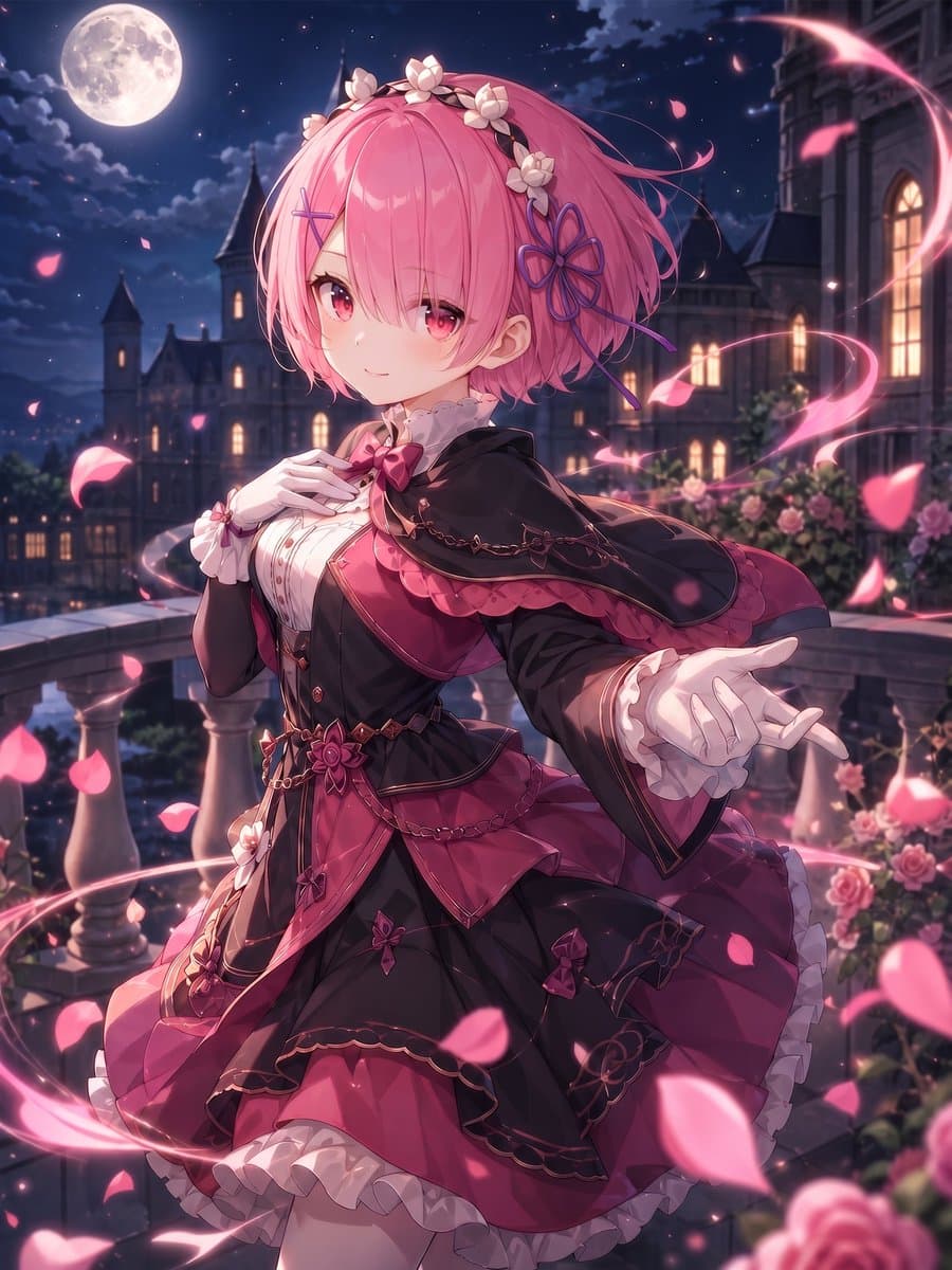 Moonlit Gothic Lolita Balcony preview image 1