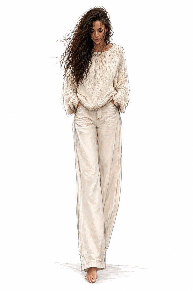 Watercolor Fashion Illustration Sketch preview image 3