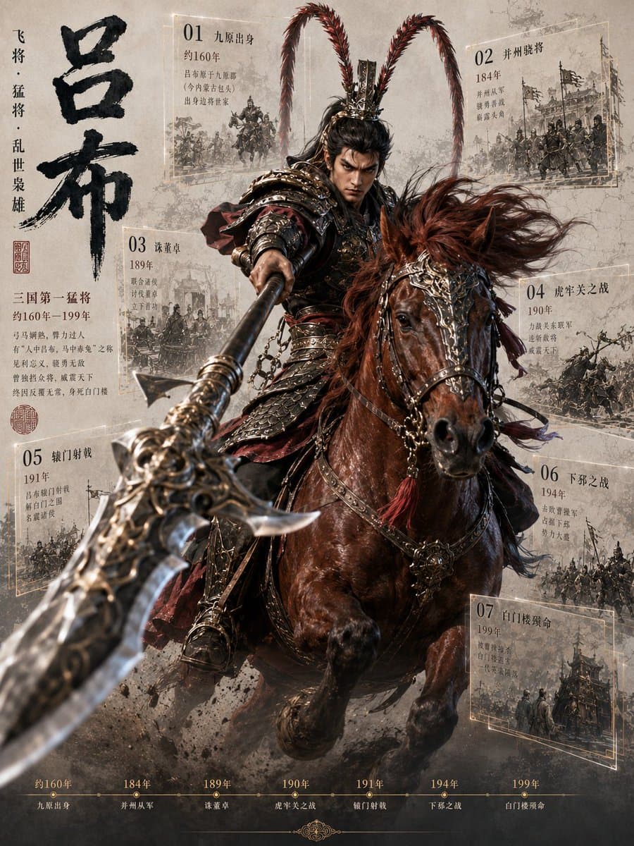 Lü Bu Historical Warrior Poster preview image 1