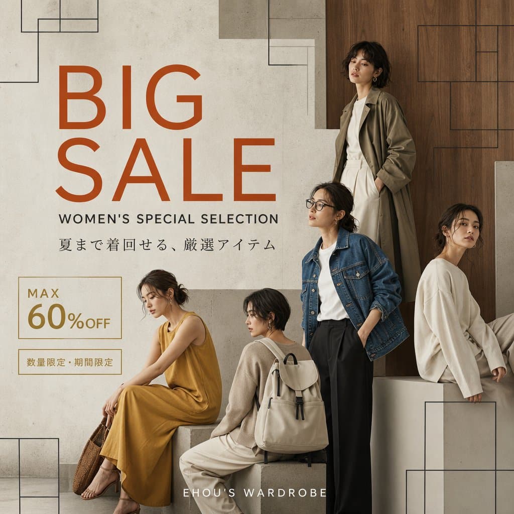 Women's Big Sale Fashion Poster preview image 1
