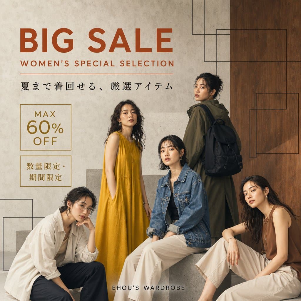 Women's Big Sale Fashion Poster preview image 2