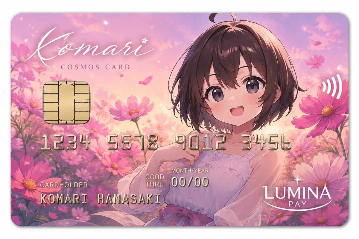 Anime Cosmos Credit Card Design preview image 1