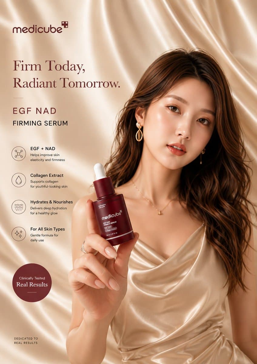 Luxury Skincare Advertisement Poster preview image 1