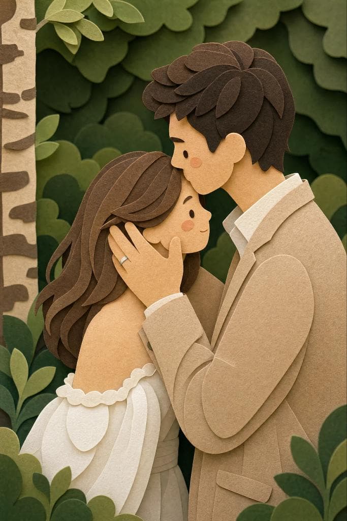 Layered Paper-Cut Style Illustration preview image 2