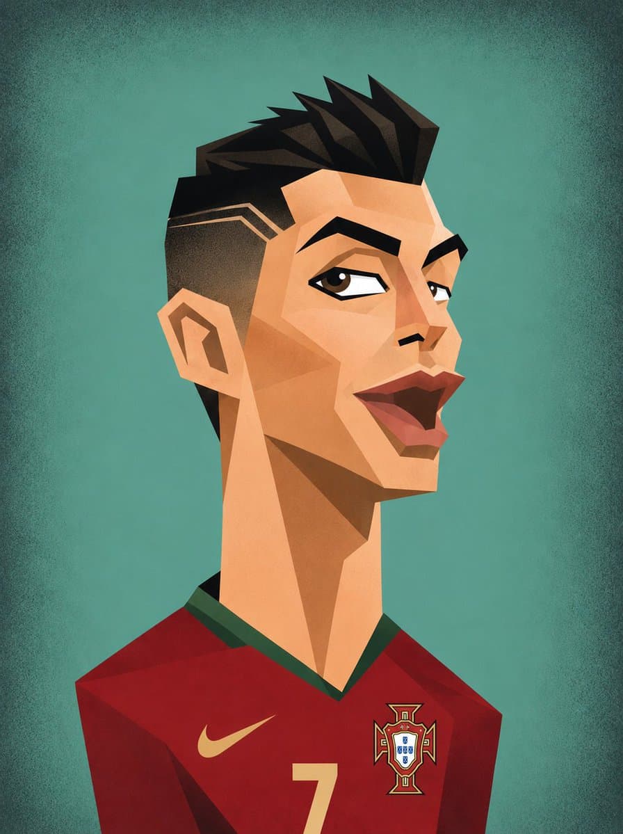 Cubist Vector Caricature Portraits preview image 2