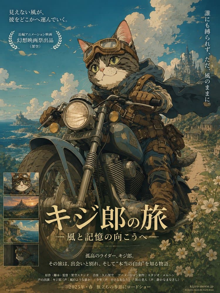 Kijiro Cat Rider Movie Poster preview image 1