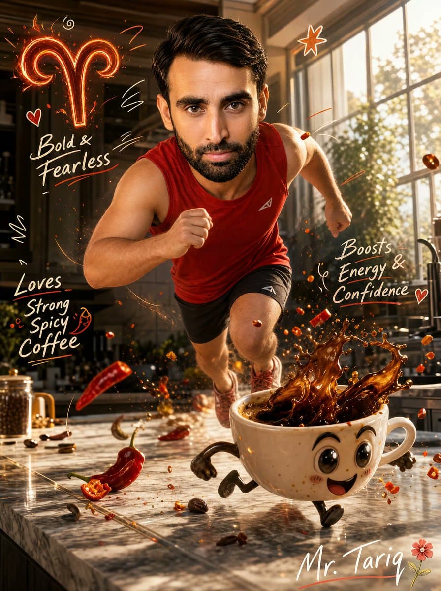 Aries Spicy Coffee Runner Poster preview image 1