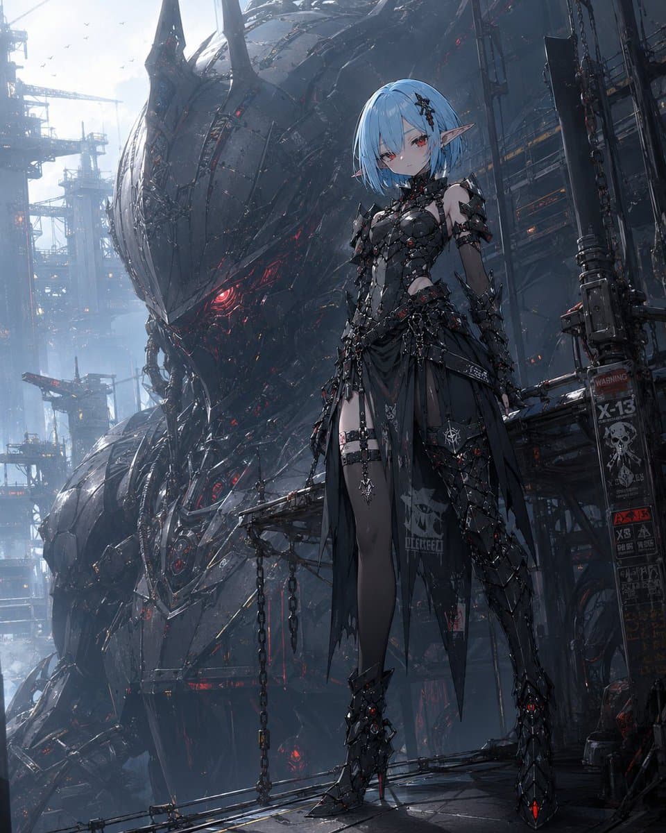 Cyberpunk Elf and War Machine preview image 1