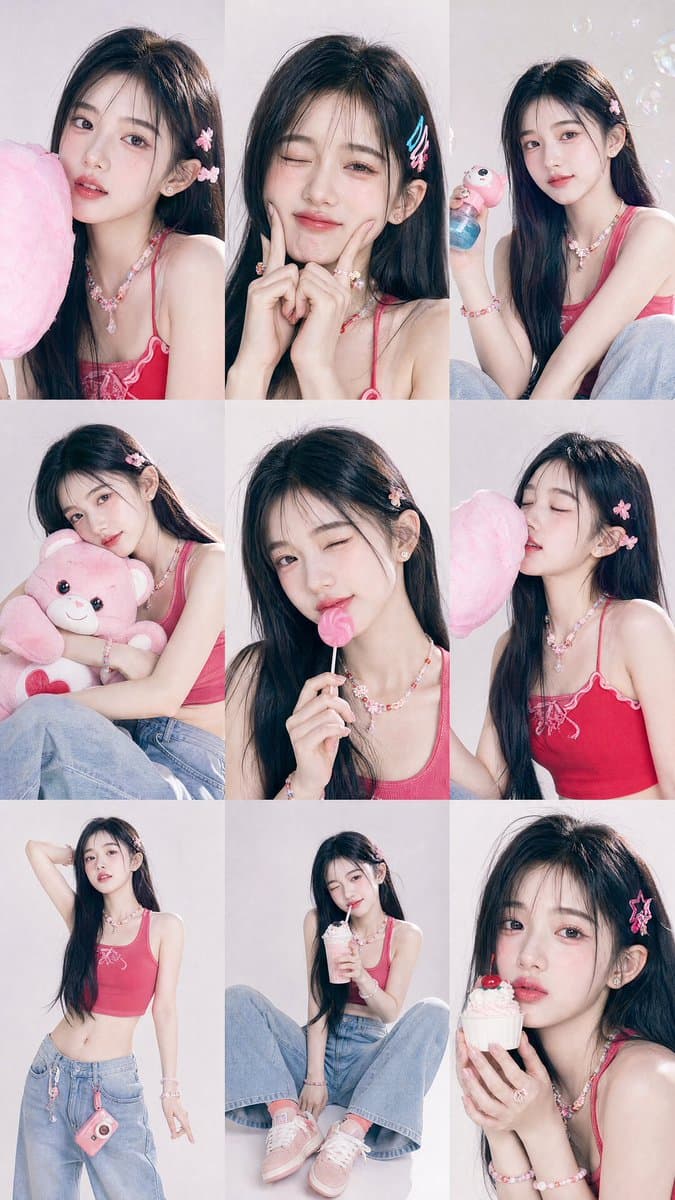 Y2K Korean Girl Collage Editorial preview image 2