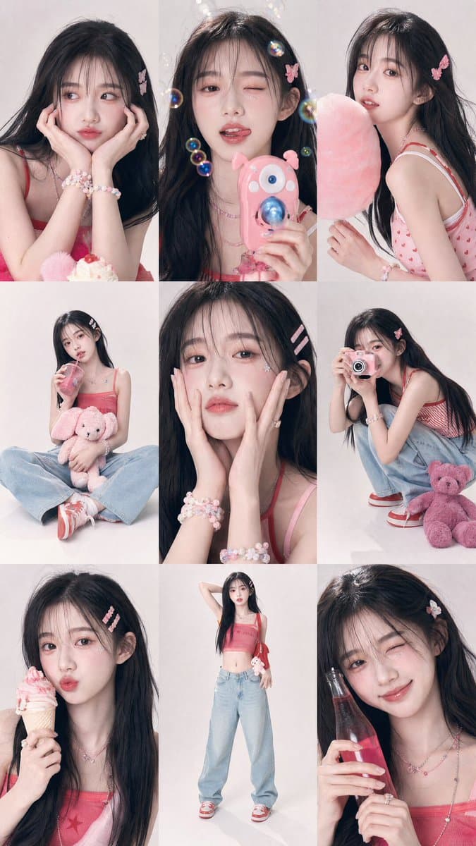 Y2K Korean Girl Collage Editorial preview image 3