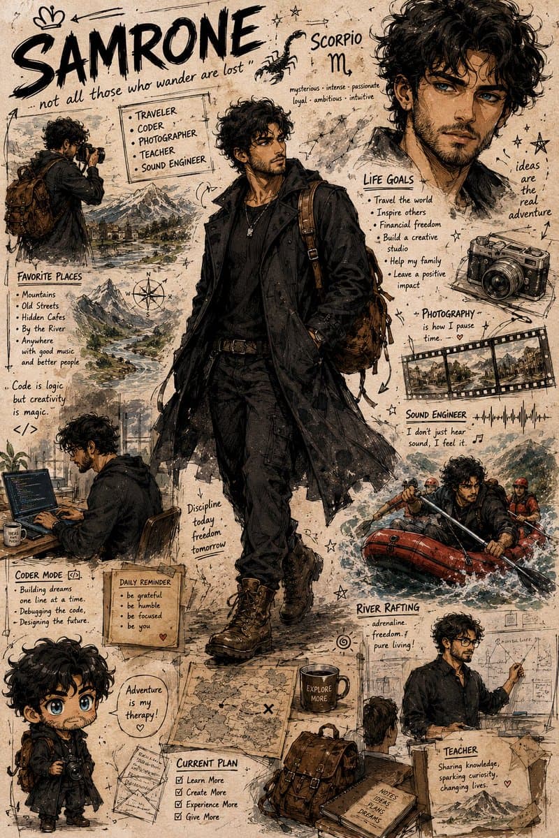 Illustrated Character Personality Board preview image 1