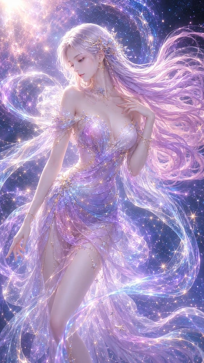 3D CG Ethereal Starry Fairy preview image 1