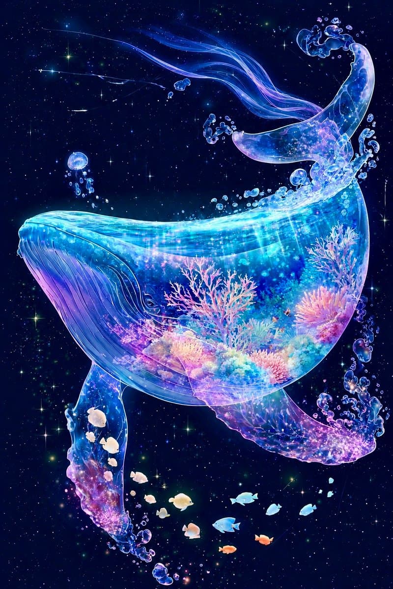 Cosmic Coral Whale preview image 1