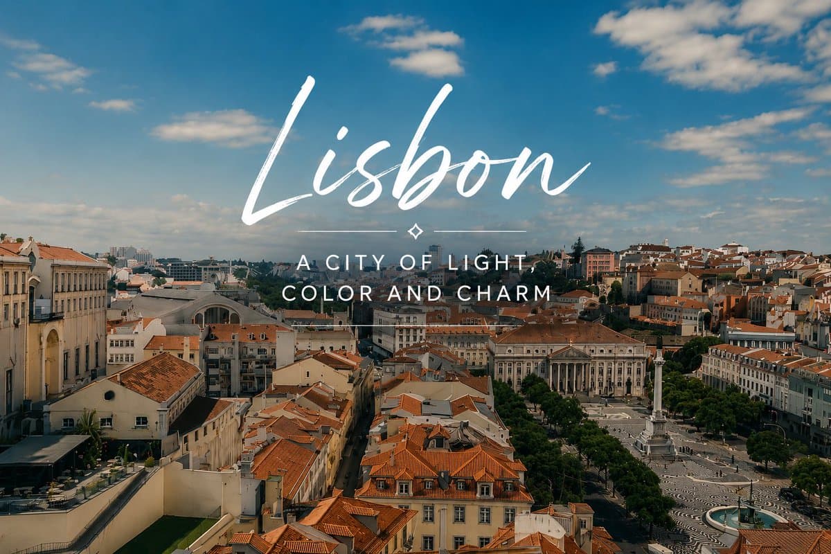 Lisbon Vintage Tram Travel Poster preview image 2