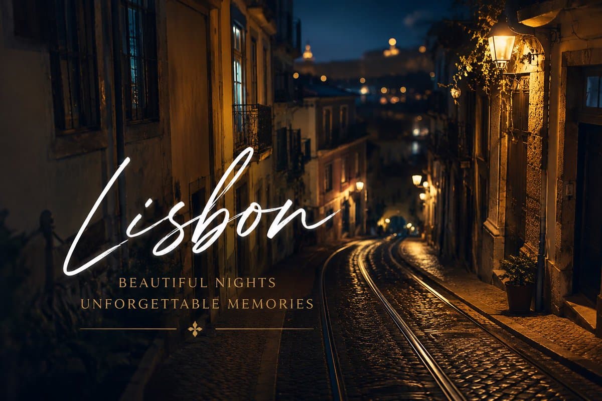 Lisbon Vintage Tram Travel Poster preview image 4