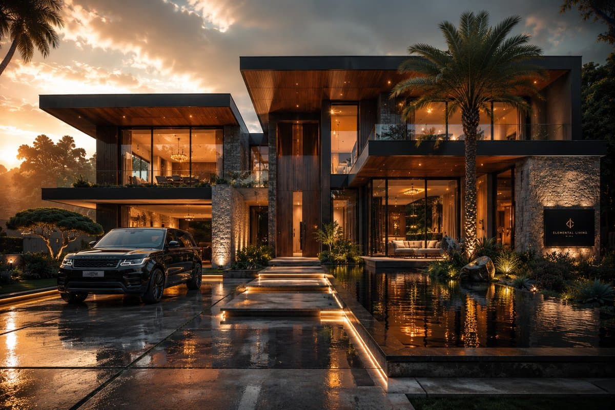 Cinematic Architectural House Exterior preview image 1