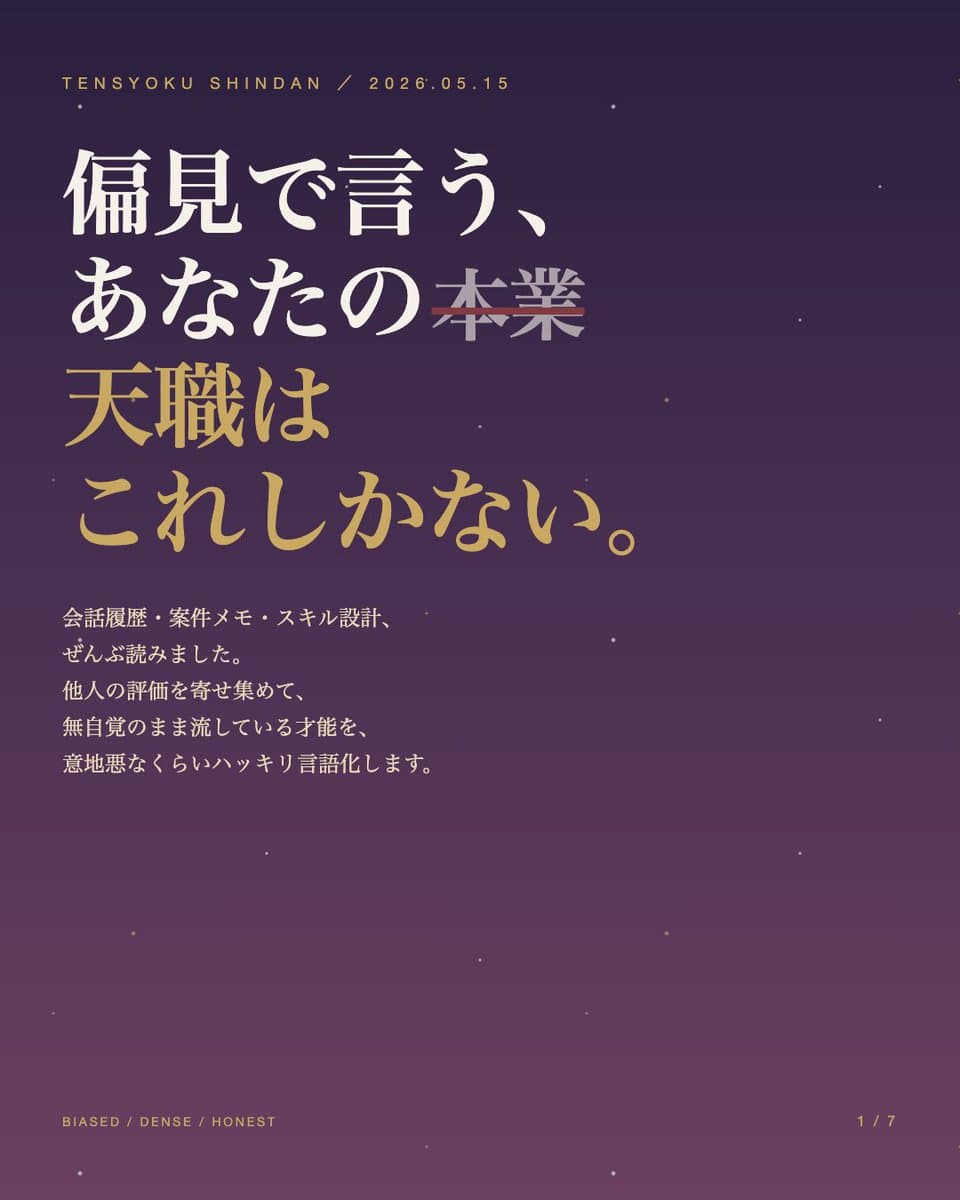 Japanese Career Diagnosis Cover preview image 1